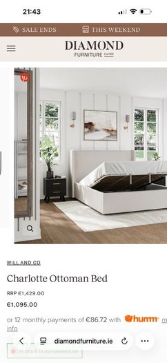 Ottoman bed Super king