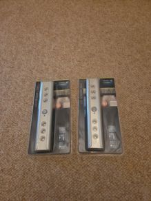 Pair of Livarnolux Silver LED Sensor Lights