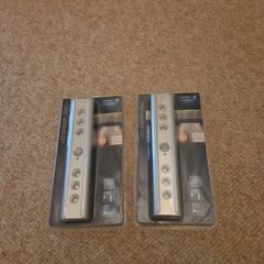 Pair of Livarnolux Silver LED Sensor Lights