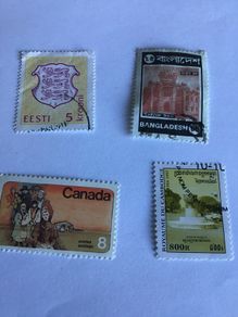 4 World stamps