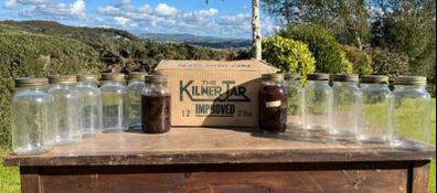 12 Kilner Preserve Jars in original box 1952