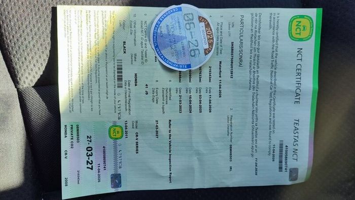 Honda Cr-v New Nct 03.27  Tax 06.26
