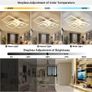 LED Dimmable Ceiling Lights with Remote, Chandelier Ceiling Light with 6 White Squares, Flush Mount Ceiling Lamp for Living Room Kitchen Office Bedroom Dining Room (FREE POSTAGE) Image 2