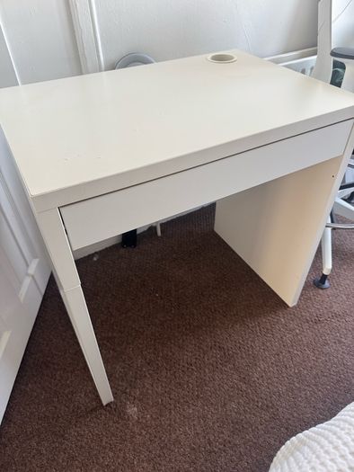 white desk