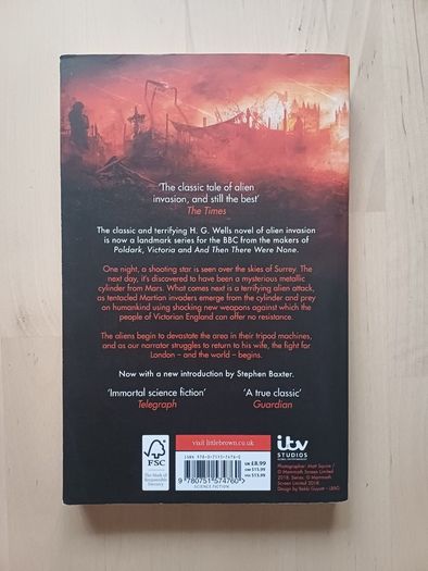 The War of the Worlds by H.G. Wells (Science Fiction Paperback 2018)