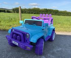 kids ride on unicorn jeep 12v