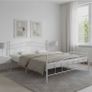 Beautiful White Metal Design Bed Super King not Double Image 5