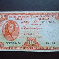 1966 Lady Lavery 10 Shillings