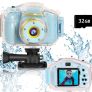 Children Kids Underwater Waterproof Digital Video Camera, Birthday for Boys Girls Age 3 4 5 6 7 8 9, Portable Toy Child Camera 2 Inch Screen with 32GB Card MULTIPLE COLOURS AVAILABLE, SEE PHOTOS (FREE POSTAGE) Image 2