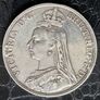 1889 Queen Victoria Silver Crown coin Image 4