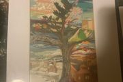 artwork mounted signed free postage