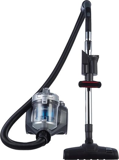 Cylinder Bagless Vacuum Cleaner with HEPA filter for Hardfloor, Carpet & Car, Compact & Lightweight, 700W, 1.5L, Black