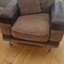 corner sofa and armchair Image 2