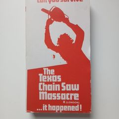 The Texas Chain Saw Massacre VHS With Regenerated Slip Case. (Read Description) Before Purchasing.