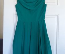 Louche Bergen Cowl Neck Dress Green Size Small 10