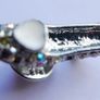 Vintage Silver High Heel Shoe pinback brooch Image 5