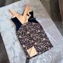 Hybrid Navy Nude Lace Panel Bodycon Midi Dress UK 16 BNWT Occasion Dress Image 5