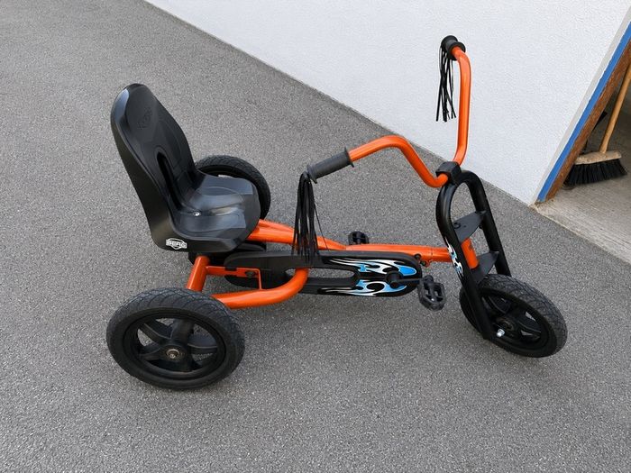 BERG Buddy Pedal Go-Kart Orange/Black Flame Edition