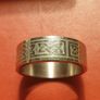Celtic Design Silver Coloured Band Image 4