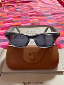 Ray Ban Meta Denim Blue Transparent Frames