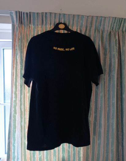 Black - Tower Records Dublin - No Music No Life - T Shirt. Large: 54cm, Length: 67cm. Great Condition.