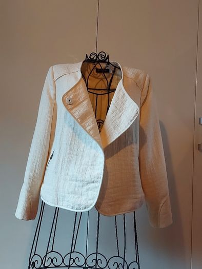 Mint Velvet cream blazer jacket 12