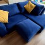 Corner sofa with footstool Image 3
