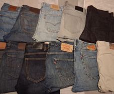 11 pairs of size 34 jeans