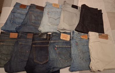 11 pairs of size 34 jeans