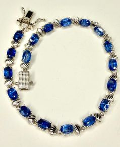 Bracelet Premium Himalayan Kyanite & Zircon Bracelet (11 Ct.)
