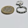 Brand New 9ct White Gold Sapphire & Diamond Eternity Ring Image 8
