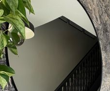 Ikea Lindbyn Black Mirror -110cm
