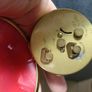 Retro West Clox Round Red Travel Clock Image 2