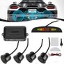 New Car Parking Sensor 4 Kit Rear Reverse Sensors Alarm Backup Radar System LED Display Warning in Black / White / Blue / Silver/Red Image 3