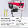 Electric Hoist, 2200 lbs Lifting Capacity, 1600W 220V Electric Steel Wire Winch with Wireless Remote Control, 40ft Single Cable Lifting Height & Pure Copper Motor, for Garage Warehouse Factory Image 3