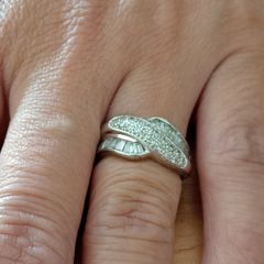 Sterling Silver Ring - Size L - Stamped for Silver (sl52)