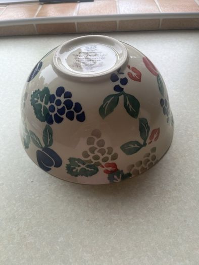 Vintage 2 Large Pottery Bowls as New