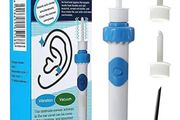 Brand New Electric Earwax Remover Vacuum with Washable Heads - Sky Blue