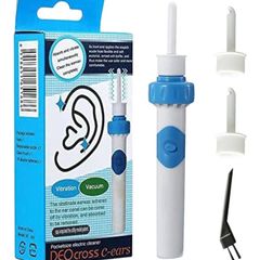 Brand New Electric Earwax Remover Vacuum with Washable Heads - Sky Blue