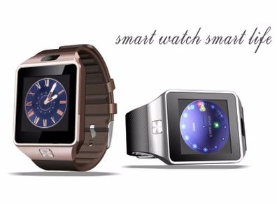 Smart Watch Clock With Sim Card Slot Push Message Bluetooth Connectivity Android Phone Better Than DZ09 Smartwatch Men Watch