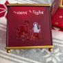 Christmas Pair Tealight Candle Holders (Silent Night) Image 2