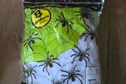 Large bag of spiderweb Halloween decor