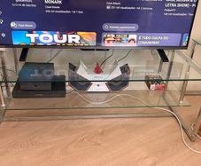 Living room glass table