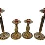 Vintage candlestick collection of four Image 2