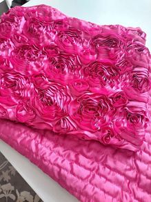 Satin Bedside Runner /Pink