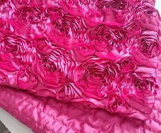 Satin Bedside Runner /Pink