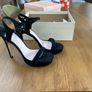 Faith high heel velvet black sandal uK6 Image 2