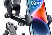 Car Phone Holder 2026 [85+ LBS Strong Suction &amp; True Military-Grade] Rotatable Universal Mobile Phone Mount Dashboard Windscreen Vent Desk Automobile for iPhone 17 16 Pro Max 15 14 Samsung
