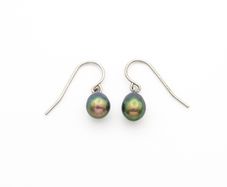 Natural Pearls Sterling Silver Earrings