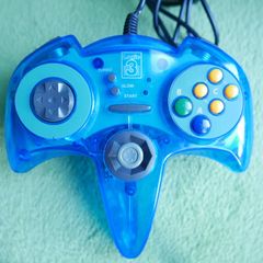 Nintendo 64: Logic 3 Pad Transparent Blue Wired Controller For Nintendo 64